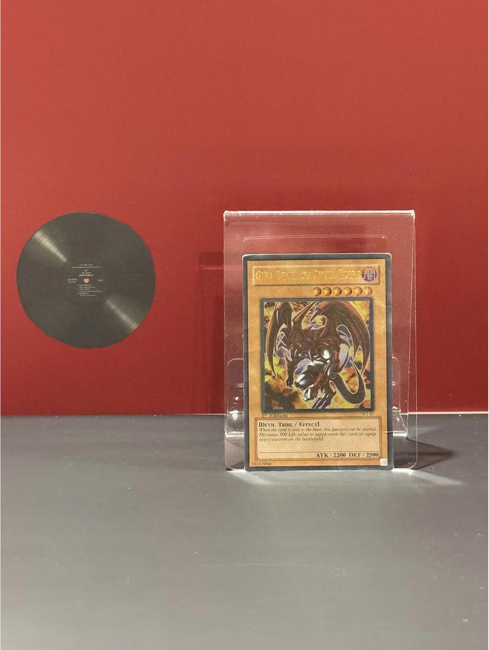 Giea Devil of Devil Tribe WJ-01 - 1st Edition Gold Letter - Ultra Rare - OG